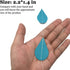 Yzurbu 24 Strings Raindrop Garland Decorations, Paper Hanging Rain Drops Decor Pieces for Baby Shower, Party and Centerpieces Decoration - Blue...