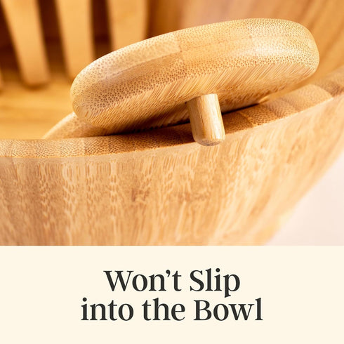 Totally Bamboo Salad Hands – Bamboo Salad Serving Utensils for Serving & Tossing...