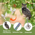 Owls to Keep Birds Away, Bird Scare Devices Cardboard, Owl Bird Scarers, Bird Control, Fake Owls with Reflective Tape, Plastic Owls, 3PCS Hanging ...