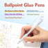 Fine Tip Glue Pen, Quick Dry Roller Glue Pens, Apply Glue Like Writing, Easy Control Precision Glue Pens for Scrapbooking, Card Making, Crafting, ...