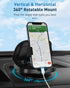 Phone Mount for Car, 360° Rotatable Dashboard Horizontal & Vertical Viewing Cell Phone Holder, Washable Reusable Car Phone Mount, for iPhone Samsu...