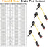 4PCS Brake Pad Wear Sensor Front & Rear Wheels | Compatible for Mercedes-Benz W211 W220 C E S Class CLK SL C230 E320 E350 E500 S430 S500 S600 | Re...
