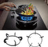 Cast Iron Gas Stove Wok Rack,7.28Inch Wok Support Ring Brackets,Milk Pot Wok Support Holder,Black...