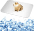 Bunny Cooling Pad Rabbit Hamster Cooling Mat Chinchillas Cooling Pad Aluminum Silver Metal Summer Cooling Mat for Hamster Bunny Guinea Pig and Oth...