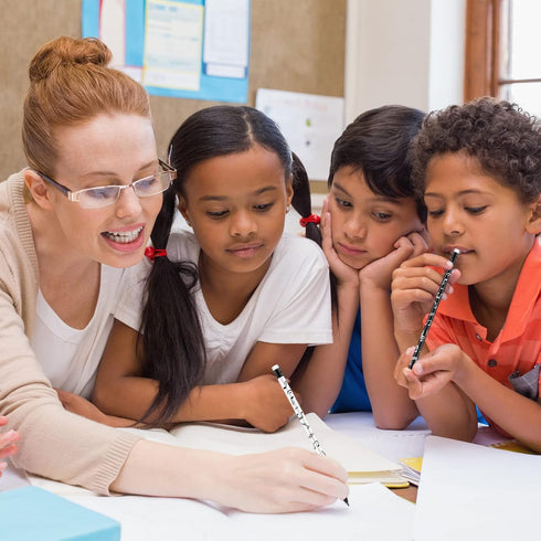 Music Note Pencils Music Pencils Music Themed Pencils Kids Musical Pencils Round White Black Pencils Woodcase Pencils with Eraser for School Offic...