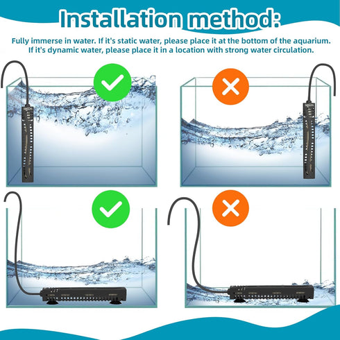 Fish Tank Heater,Aquarium Heater,25W Aquarium Betta Heater for 1-6 Gallon with LED Temperature Display (25W)...