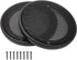 4" Speaker Grill Covers, Car Speaker Subwoofer Guard Protector, ABS Plastic Frame with Metal Mesh, Black - 2Pcs...