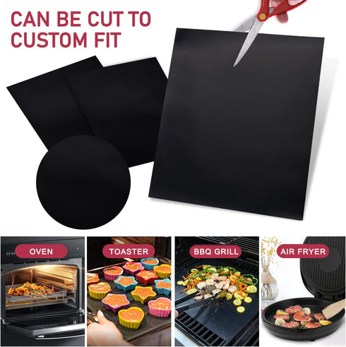 Oven Liners for Bottom of Electric Gas Oven - 2 Pack Large Heavy Duty Oven Mat, Heat Resistant Oven Liners for Bottom of Electric Oven, 15.74"x 23...