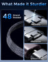 Upgraded 3 in 2 USB C Cable for Apple Watch Charger iPhone Charger USB C Multi Fast Charging Cable Compatible with iWatch Ultra/SE/9/8/7/6/5/4/3/2...