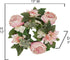 Admired By Nature 13" Artificial Small Peony Greenery Wreath Candle Rings Wreaths Artificial Floral Decor for Candles Centerpieces for Home, Weddi...