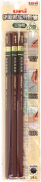 Uni Penmanship Writing Wooden Pencil - Triangular Body - 6B - Pack of 3...