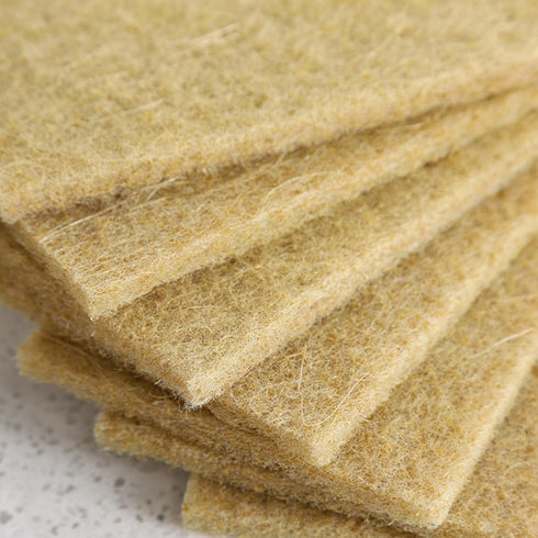 Biodegradable Scrubbing Pads for Dishes - Fiber Scrub Pads for Dishes - Non Scratch Scouring Pads for Pots and Pans-dishcloths-dish cloths That do...