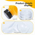 MANSHU 10 OZ Plastic Juice Bottles, Reusable Bulk Beverage Containers, with Black Tamper Evident Lids for Juice, Milk and Other Beverages 10Pcs....