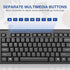 Rii RK907 Ultra-Slim Compact USB Wired Keyboard for Mac and PC,Windows 10/8 / 7 / Vista/XP (Black) (1PCS)...