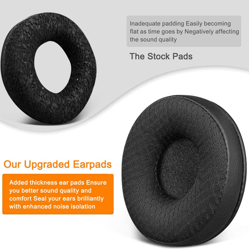 SOULWIT 60mm Ear Pads Replacement for Plantronics HW510/HW520, Audio 310/345/476/628, Earpads for Poly Blackwire C210/C220/C310/C320/C325/C3200/C3...