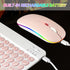 Bluetooth Keyboard and Mouse Combo for iPad - Rechargeable Wireless Keyboard & Mouse with 7-Color Backlit Compatible with iPad 9th/8th Gen, iPad P...