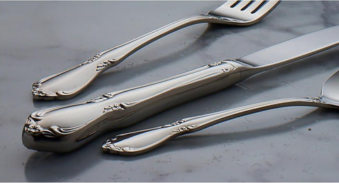 Oneida Chateau Fine Flatware Set, 18/8 Stainless, Set of 4 Salad Forks...