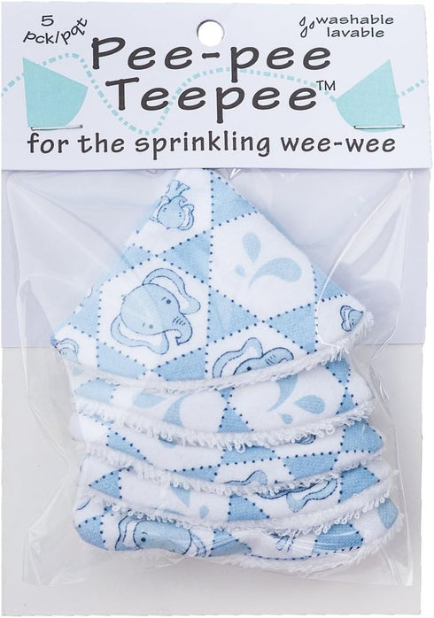 Washable Cotton Pee-Pee Teepees That Shield Baby Boys Pee During Diaper Changes. Makes a Great add-on Gift for a Baby Shower Thanks to its Fun, Gi...