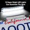 AOOTF License Plate Frame with Light Bar Assembly- License Plate Light Lamp Bulbs & Aluminium Carbon Fiber Car Tag Holder Mount Kit for Truck SUV ...