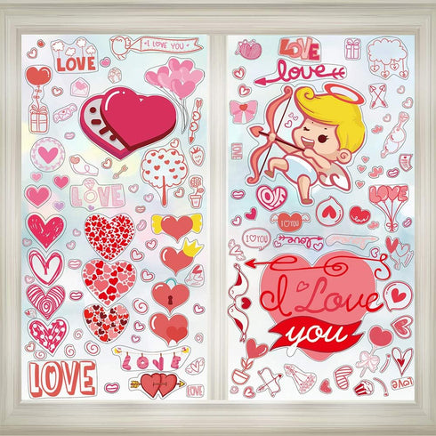 CCINEE Window Cling Sticker for Home Decoration (Heart 2)...