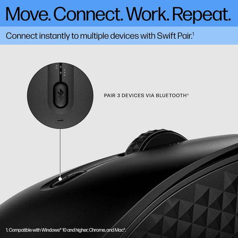 HP Wireless Bluetooth Mouse, 4200 DPI, Customizable Buttons, 24-Month Battery Life, Ergonomic Design...