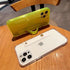 siduater Strap Holder Case for 6.1" inch iPhone 15 Pro with Kickstand, Shockproof Translucent PC Back Cover + Soft TPU Bumper with Adjustable Fing...