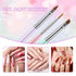 Qianyu 8 Pcs Gel Nail Art Brush Set Acrylic Nail Painting Sculpting Brush for Salon at Home DIY Manicure with Tips Builder Dotting Carving Pen and...