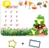 Frog Baby Monthly Milestone Blanket, 48x40in Cartoon Animal Plants Sun Mushroom Green Grass Blanket Soft Flannel for Unisex Newborn Baby Shower, B...