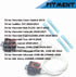 Multi-Purpose Injector Pigtail Connector PT3739 Fits for Duramax L5P Engine V8 6.6L Replaces 19368140 Fuel Injector Pigtail Connector Kit 2pcs...
