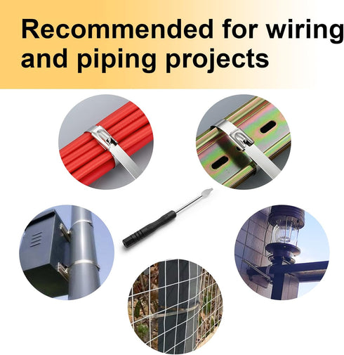 OFFO Metal Zip Tie Release Tool for Stainless Steel Tie Wrap, Tensioning Installation Release Tool for Self-Locking Stainless Cable Ties...