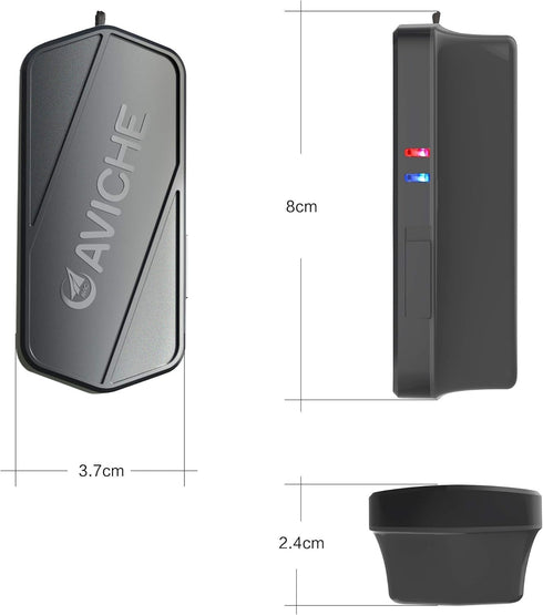 M1 Necklace Wearable Mini Personal with USB | Black M1V2.1...