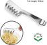 NewlineNY Stainless Steel 5 Pcs Handy Gourmet Pasta and Kitchen Tool Set: Pasta Noodle Multipurpose Tong, Spaghetti Measure Tool, Pizza Roller Whe...