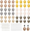 PandaHall 228Pcs Wooden Earrings Pendants, Leaf Dangle Charm Earring Making DIY Kit Embellishments Hanging Ornaments Earrings Pendants Charms with...