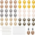 PandaHall 228Pcs Wooden Earrings Pendants, Leaf Dangle Charm Earring Making DIY Kit Embellishments Hanging Ornaments Earrings Pendants Charms with...