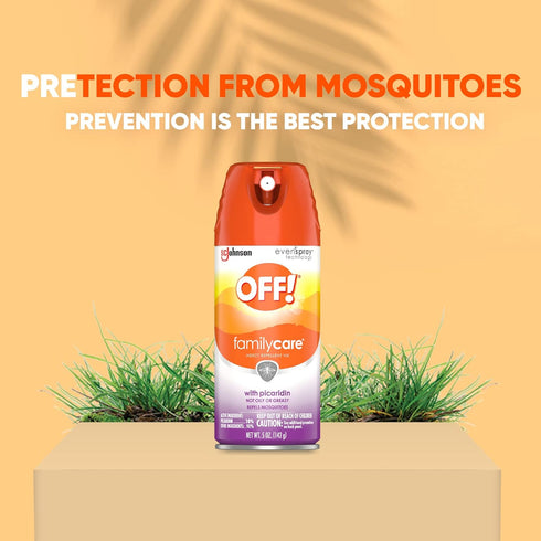 OFF! FamilyCare Insect & Mosquito Repellent Aerosol, Bug Spray Made with Picaridin for Everyday Use, 5 oz...