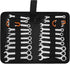 Premium Midget Wrench Set - 22-Piece Mini Combination Wrench Set Metric & SAE Ignition Wrench Set 4-10mm & 5/32'' to 7/16'' Lightweight Small Wren...