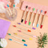 24 Pcs Kids Bamboo Toothbrushes Soft Bristles BPA Free Wood Toothbrush Bulk Colorful Wooden Handles Children's Toothbrush for Toddler Home Travel ...