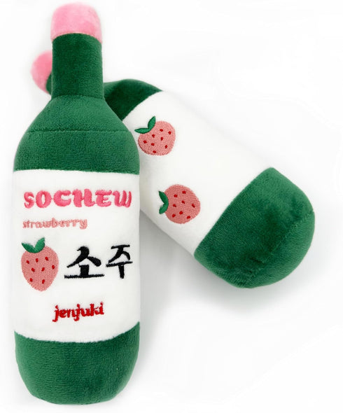 Sochew Soju Pet Toy with Squeaker (Strawberry)...