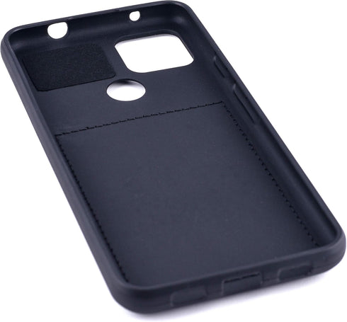 Dockem Luxe M2T Wallet Case for Google Pixel 4a 5G (6.2"): Built-in Invisible Metal Plate for Magnetic Mounting with Canvas Style Synthetic Leathe...
