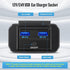 12V RV USB Outlet with Power Switch 36W Dual QC3.0 USB Quick Charge Socket 12V 24V Car Charger RV Switch Panel Car Charger with Waterproof Cover f...