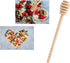 4 Pcs (6.3 Inches) Wooden Honey Mixing Stirrer Honey Dipper Sticks Honey Comb Stick Honey Spoon Collecting Dispensing Drizzling Jam...