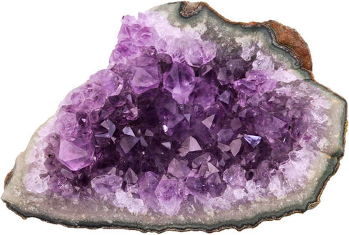 rockcloud Natural Purple Amethyst Quartz Crystal Cluster Geode Druzy Home Decoration Gemstone Specimen...