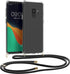kwmobile Crossbody Case Compatible with Samsung Galaxy S9 Case - Clear TPU Phone Cover w/Lanyard Cord Strap - Transparent/Black...