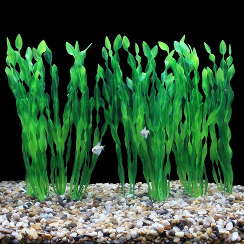 AQUANEAT Fish Tank Decorations,Fish Tank Plants, Aquarium Plants Plastic, 12Inch Tall Aquarium Plants, 10packs...