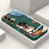 Galaxy S22 Case, Samsung Galaxy S22 Case Slim Shockproof Silica Astronaut Pattern Side Creative Design Samsung S22 Phone Cover-Astronaut Green...