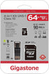 Gigastone GS-4IN1600X64GB-R Prime Series microSD Card 4-in-1 Kit (64GB)...