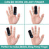 Trigger Finger Splint, 2pcs Finger Support Brace Mallet Finger Brace for Index, Middle, Ring Finger - Tendon Release & Pain Relief-Black...