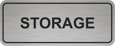 Standard Storage Room Sign Restroom, Office, Business Store Signs/Decor (Silver)...