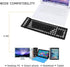 Wireless Silicone Keyboard Foldable Rollup Flexible Keyboard Full Size 107 Keys with Number Pad Waterproof/Dustproof Typing Soft Touch Portable Tr...