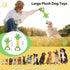 Dog Squeak Toys Durable Plush Dog Toy with Crinkle Paper, Tug of War Pull Toys for Puppies, Interactive Dog Chew Toys for Small, Medium and Large ...